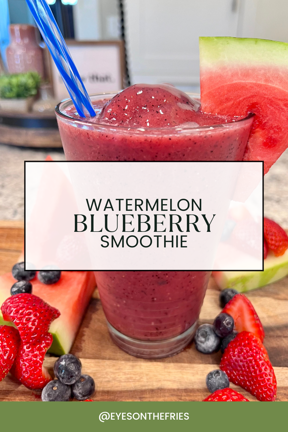 Watermelon Blueberry Smoothie