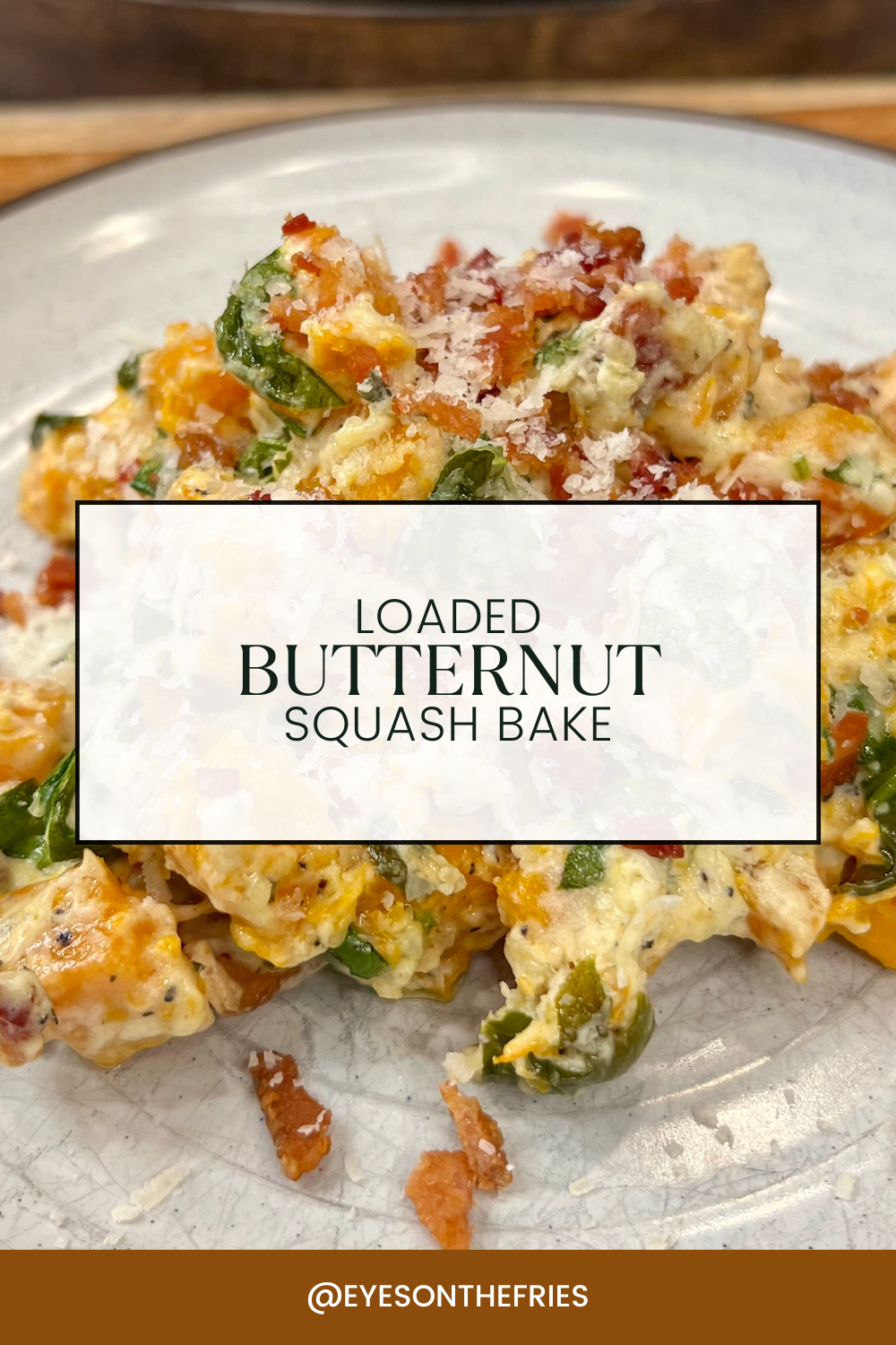 Cheesy Bacon Butternut Squash
