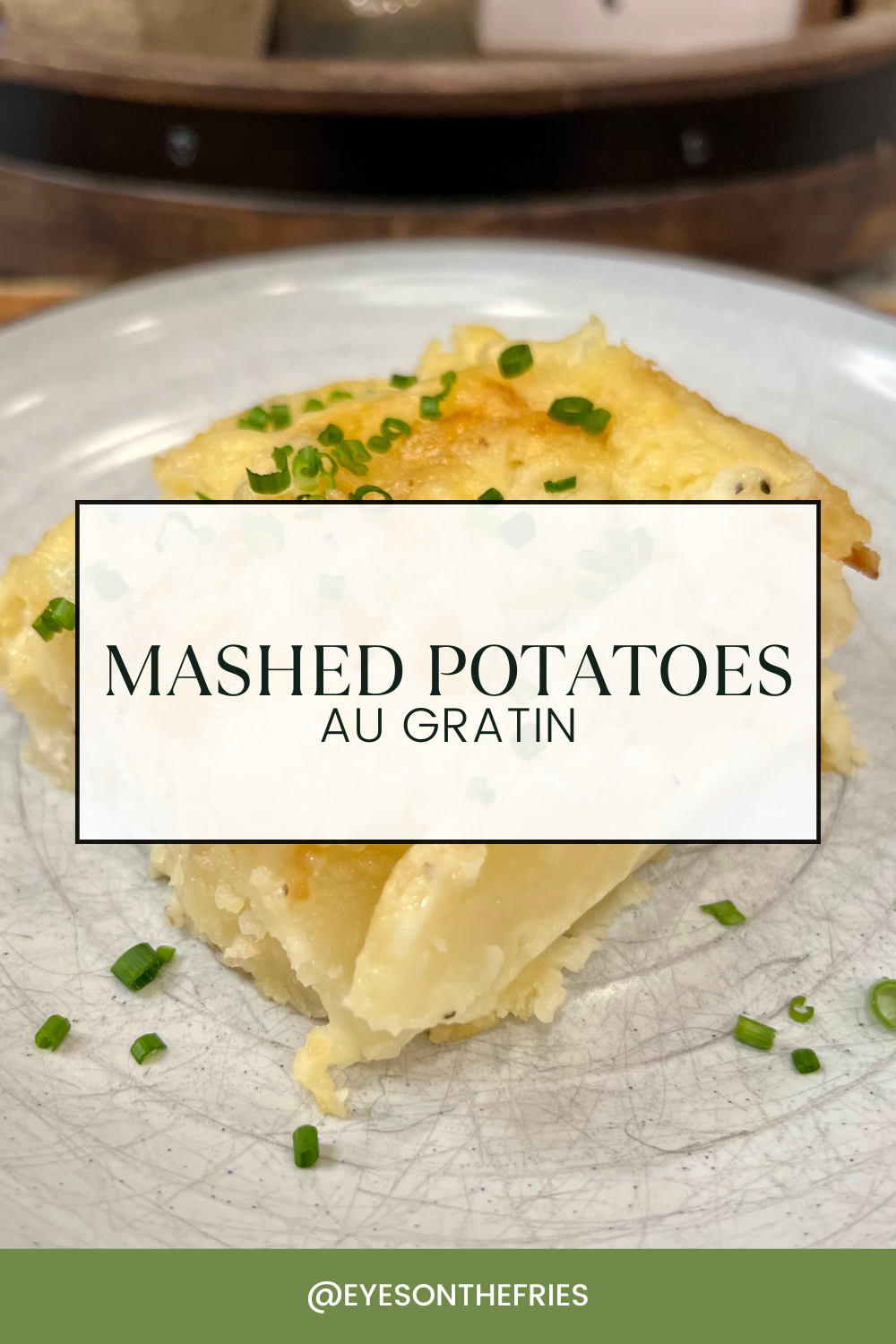 Mashed Potatoes au Gratin