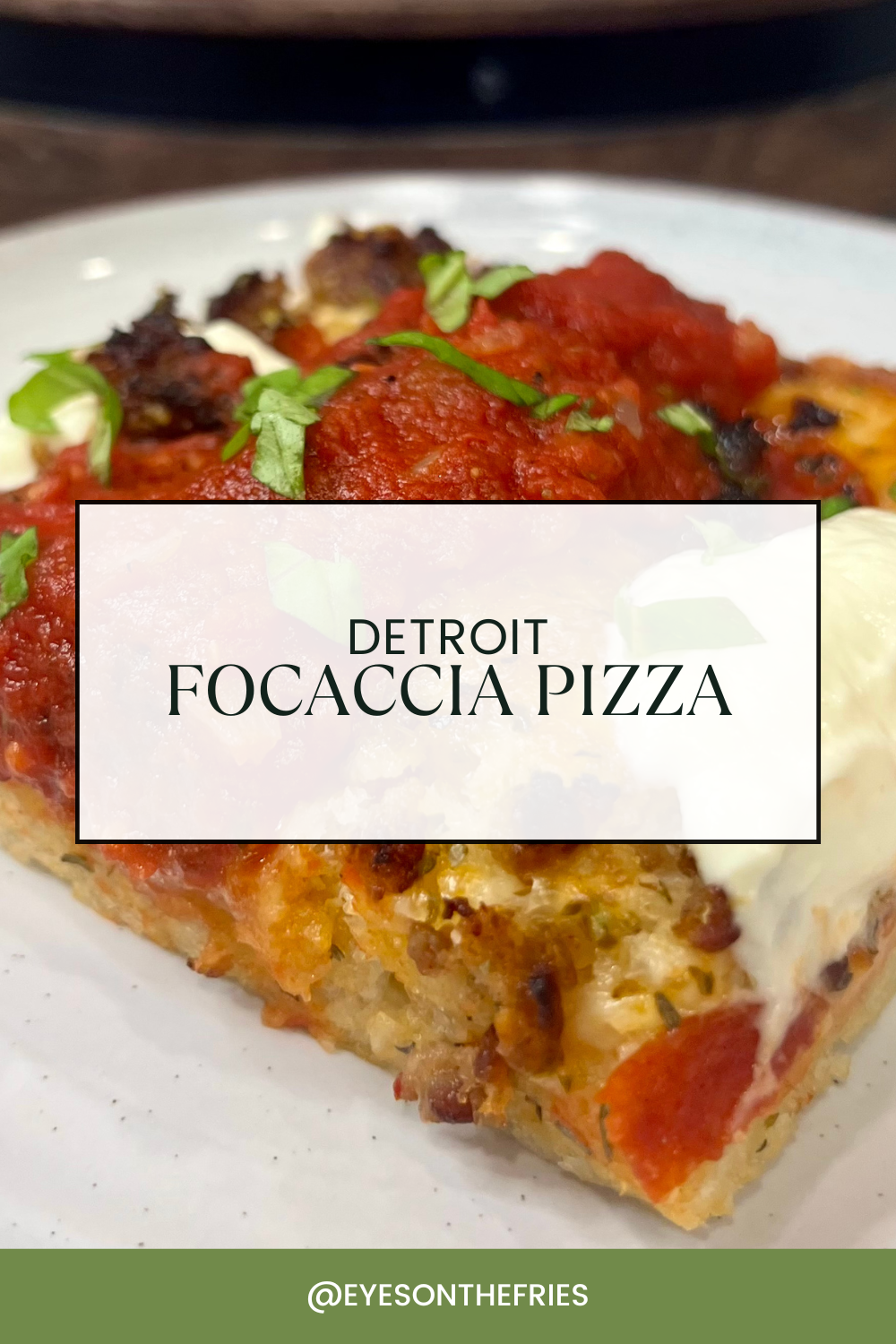 Detroit Focaccia Pizza